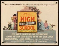 4d198 HIGH SCHOOL CONFIDENTIAL 1/2sh '58 sexy teen Mamie Van Doren, Jerry Lee Lewis!