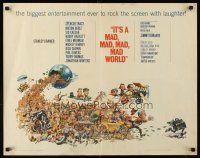 4d221 IT'S A MAD, MAD, MAD, MAD WORLD 1/2sh '64 art of cast & Earth by Jack Davis!