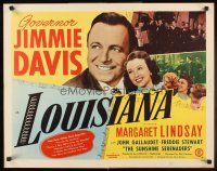 4d254 LOUISIANA style A 1/2sh '47 Governor Jimmie Davis & pretty Margaret Lindsay!
