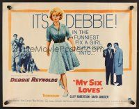 4d288 MY SIX LOVES 1/2sh '62 Debbie Reynolds in the funniest fix a girl ever got into!
