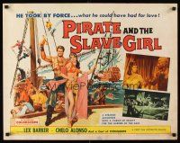 4d323 PIRATE & THE SLAVE GIRL 1/2sh '61 swashbuckler Lex Barker & pretty dancer Chelo Alonso!
