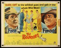 4d345 ROUNDERS 1/2sh '65 Glenn Ford, Henry Fonda, sexy Sue Ane Langdon & Hope Holiday!