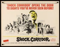 4d365 SHOCK CORRIDOR style B 1/2sh '63 Sam Fuller's masterpiece that exposed psychiatric treatment!