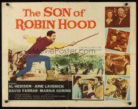 4d375 SON OF ROBIN HOOD 1/2sh '59 great close up of Al Hedison lunging with sword!