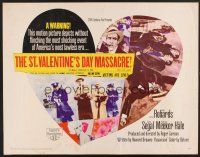 4d382 ST. VALENTINE'S DAY MASSACRE 1/2sh '67 most shocking event of America's most lawless era!