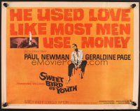 4d396 SWEET BIRD OF YOUTH 1/2sh '62 Paul Newman, Geraldine Page, from Tennessee Williams' play!