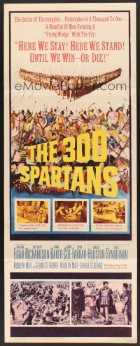 4e003 300 SPARTANS insert '62 Richard Egan, the mighty battle of Thermopylae!