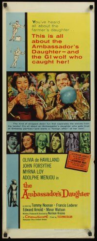 4e023 AMBASSADOR'S DAUGHTER insert '56 Olivia de Havilland, the most scandalous foreign affair!