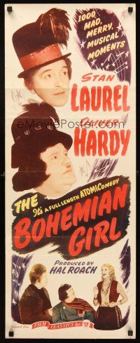 4e079 BOHEMIAN GIRL insert R47 Stan Laurel & Oliver Hardy as gypsies, full-length atomicomedy!