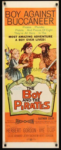 4e084 BOY & THE PIRATES insert '60 Charles Herbert, the most amazing adventure a boy ever lived!