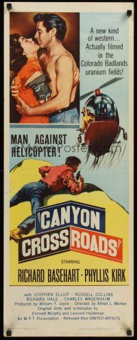 4e097 CANYON CROSSROADS insert '55 man against helicopter for nature's top secret uranium!