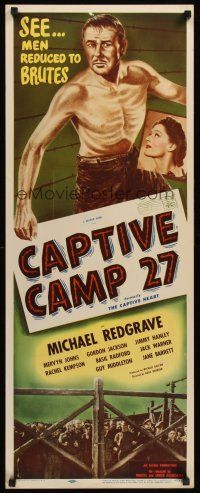 4e102 CAPTIVE HEART insert R53 Michael Redgrave, would you forge love letters to save your life?