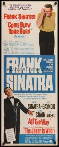 4e125 COME BLOW YOUR HORN/JOKER IS WILD insert '66 Frank Sinatra in two of his all time swingers!