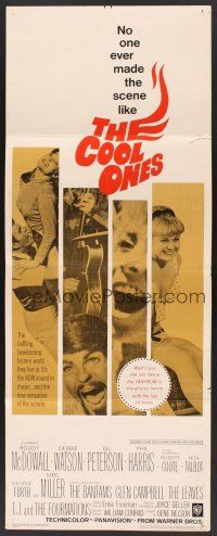 4e134 COOL ONES insert '67 Roddy McDowall in world of the Go-Go girls and get-get guys!