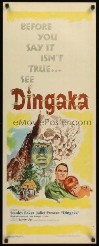 4e181 DINGAKA insert '65 Jamie Uys, cool artwork of South African native tribe!