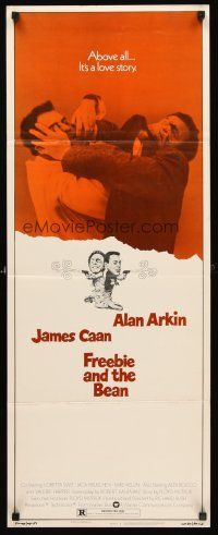 4e257 FREEBIE & THE BEAN insert '74 James Caan, Alan Arkin, above all, it's a wacky love story!