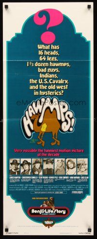 4e325 HAWMPS/BENJI'S LIFE STORY insert '76 wacky military comedy plus dog short subject!
