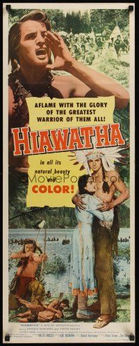 4e340 HIAWATHA insert '53 Vince Edwards the greatest Native American Indian warrior of them all!
