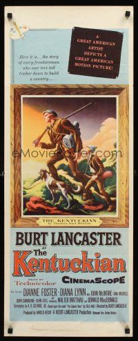 4e391 KENTUCKIAN insert '55 best different art of Burt Lancaster by Thomas Hart Benton!