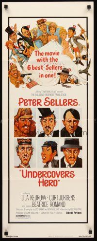 4e525 UNDERCOVERS HERO insert '75 Peter Sellers in the movie with the 6 best Sellers in one!