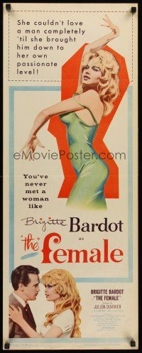 4e540 WOMAN LIKE SATAN style X insert '59 La Femme et le Pantin, Brigitte Bardot is The Female!