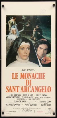 4e760 SISTERS OF SATAN Italian locandina '73 super close up image of nun Anne Heywood, true story!
