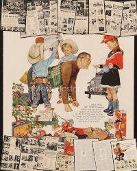 4f021 LOT OF 5 ROY ROGERS MAGAZINE ADS '50s cowboy brand toys, clothes, accessories & more!