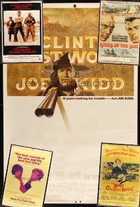 4f036 LOT OF 5 UNFOLDED 40X60S '63 - '72 Joe Kidd, Your Cheatin' Heart, Kings of the Sun & more!