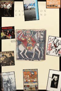 4f041 LOT OF 36 UNFOLDED MUSIC POSTERS '85 - '97 Paul Simon, REM, Sting, Elton John & more!