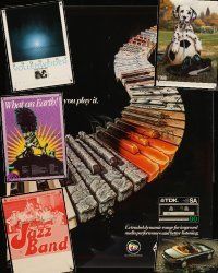 4f042 LOT OF 12 UNFOLDED PROMOTIONAL POSTERS '80s-90s TDK cassette tapes, Mazda Miata, Earth Day