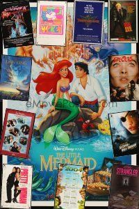 4f043 LOT OF 81 UNFOLDED MINI & VIDEO POSTERS '78 - '04 Little Mermaid, Lion King, Mickey Mouse!