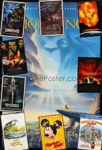 4f046 LOT OF 38 UNFOLDED ONE-SHEETS '78 - '98 Lion King, Totally Toy Story, Goldeneye & more!