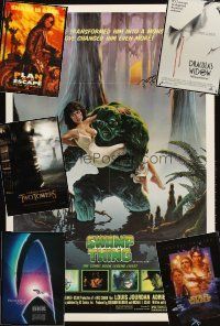 4f053 LOT OF 19 UNFOLDED SCI-FI/FANTASY ONE-SHEETS '81-02 Swamp Thing, Escape From L.A. & more!