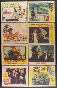 4f008 LOT OF 100 TITLE CARDS AND LOBBY CARDS '45 - '79 Strange Bedfellows, 3 Murderesses & more!