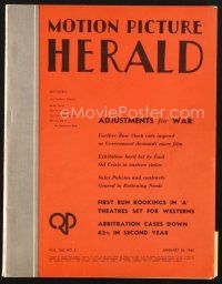 4f080 MOTION PICTURE HERALD exhibitor magazine January 30, 1943 Casablanca, They Got Me Covered!