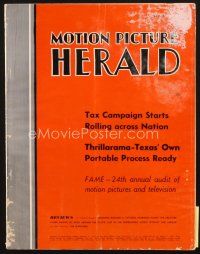 4f081 MOTION PICTURE HERALD exhibitor magazine March 17, 1956 great 8-page ad for The Searchers!