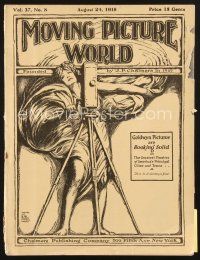 4f073 MOVING PICTURE WORLD exhibitor magazine August 24, 1918 Theda Bara in Cleopatra, Mutt & Jeff