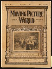 4f065 MOVING PICTURE WORLD exhibitor magazine November 22, 1913 theater front, Message from Mars!