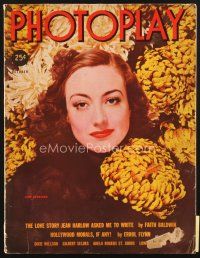 4f085 PHOTOPLAY magazine October 1937 portrait of beautiful Joan Crawford by George Hurrell!!