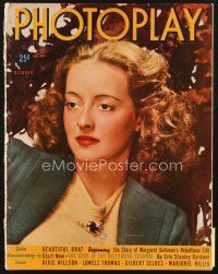 4f089 PHOTOPLAY magazine October 1938 wonderful portrait of Bette Davis by George Hurrell!