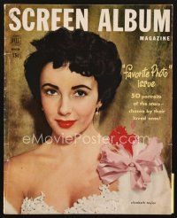4f133 SCREEN ALBUM magazine Winter 1952-53 portrait of beautiful Liz Taylor + Marilyn article!