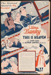 4f287 THIS IS HEAVEN pressbook '29 Vilma Banky finds love with James Hall in New York City!