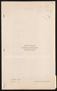 4f157 RULERS OF THE SEA censorship dialogue script September 1, 1939, screenplay by Jennings + 2!