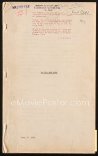 4f159 SO RED THE ROSE script June 13, 1935, screenplay by Maxwell Anderson, Edwin Mayer & Stallings