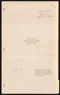 4f168 WITHOUT REGRET release dialogue script August 7, 1935, screenplay by Anderson & Brackett!