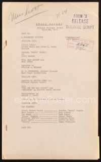 4f169 YOUNG EAGLES release dialogue script March 12, 1930, screenplay by Grover Jones & McNutt!