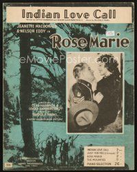 4f192 ROSE MARIE English sheet music '36 Jeanette MacDonald & Nelson Eddy, Indian Love Call!