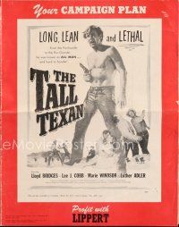 4f280 TALL TEXAN pressbook '53 Lloyd Bridges, Marie Windsor, towering thrills, mighty action!