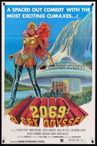 4g007 2069 A SEX ODYSSEY 1sh '74 Ach jodel mir noch einen, wild sci-fi sex artwork!