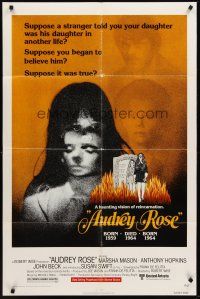 4g058 AUDREY ROSE 1sh '77 Susan Swift, Anthony Hopkins, a haunting vision of reincarnation!